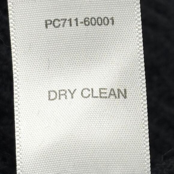 Vintage Pendleton Lambswool Angora Open‎ Front Cardigan Large Petite Black - Picture 7 of 7